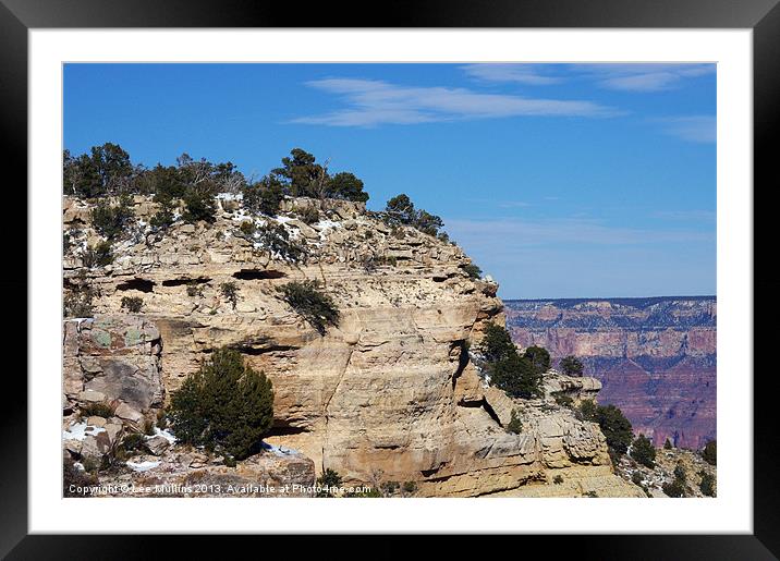 The South Rim Framed Mounted Print by Lee Mullins
