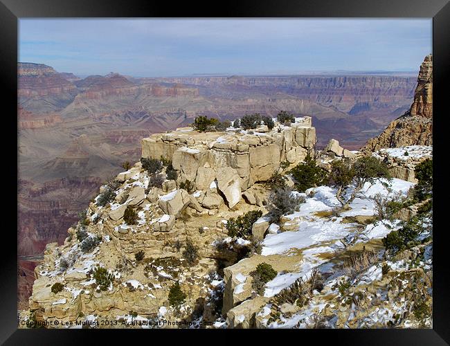Winter in the Grand Canyon Framed Print by Lee Mullins