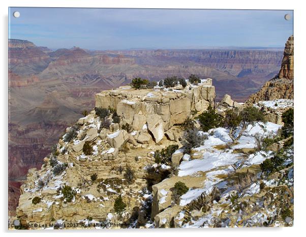Winter in the Grand Canyon Acrylic by Lee Mullins