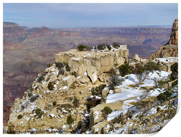 Winter in the Grand Canyon Print by Lee Mullins