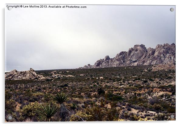 Granite Mountains Acrylic by Lee Mullins