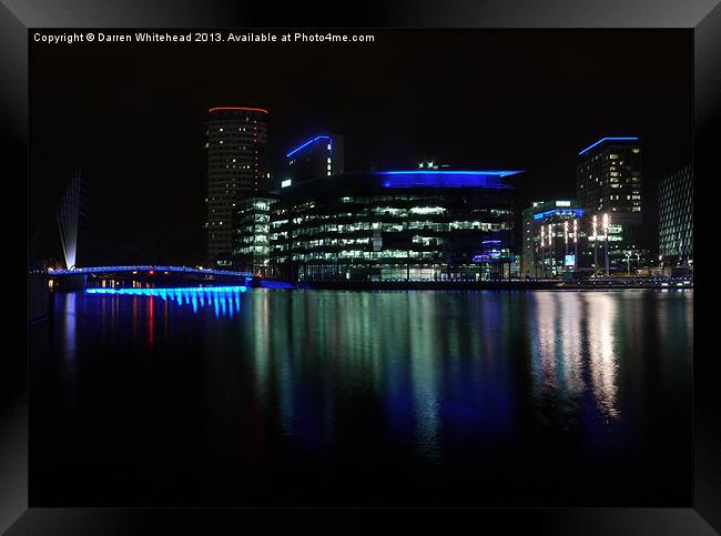 Quayside Lights Framed Print by Darren Whitehead