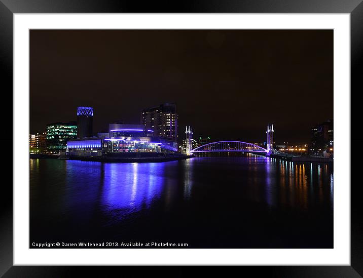 Quayside Reflections Framed Mounted Print by Darren Whitehead