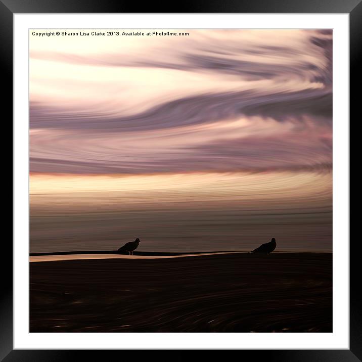 Windswept shore Framed Mounted Print by Sharon Lisa Clarke