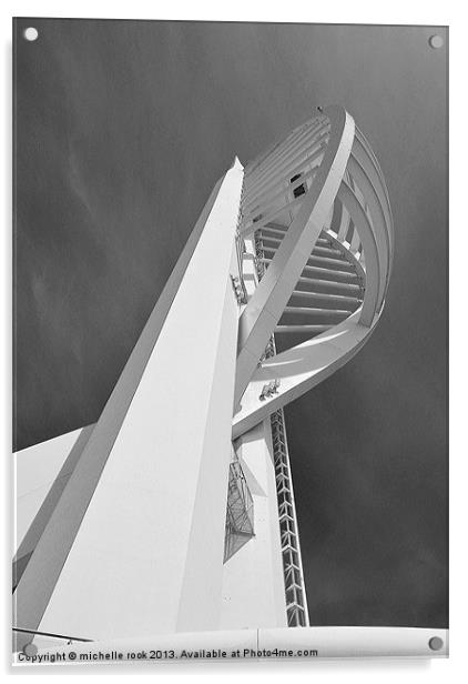Spinnaker Tower Acrylic by michelle rook