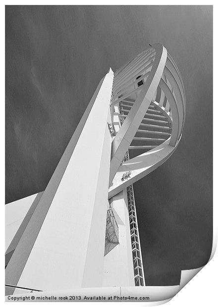 Spinnaker Tower Print by michelle rook