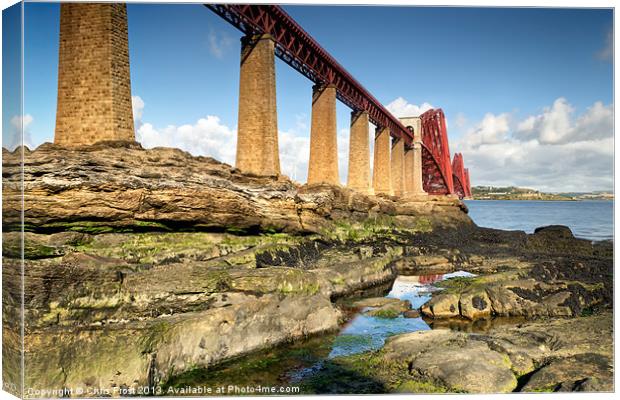 Forth Bridge Reflections Canvas Print by Chris Frost