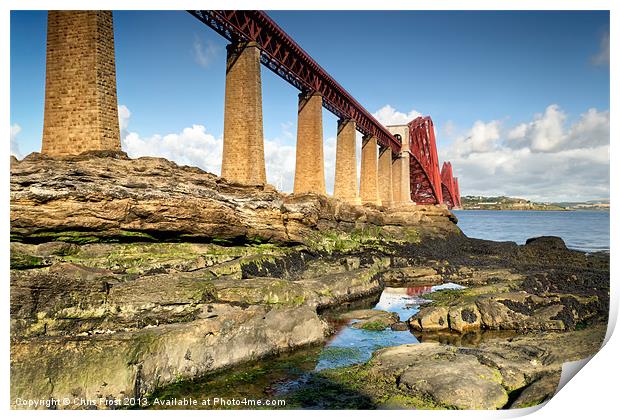 Forth Bridge Reflections Print by Chris Frost