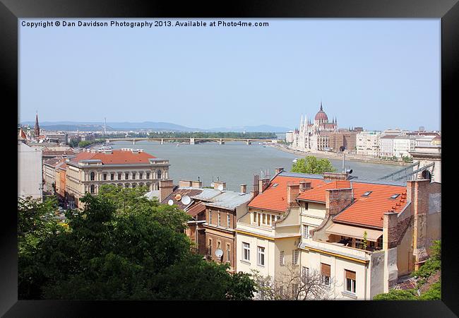 Budapest Rooftops Framed Print by Dan Davidson