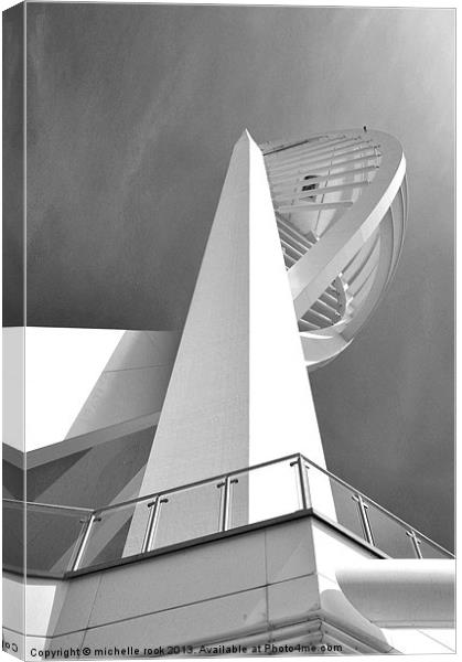 Spinnaker Tower Canvas Print by michelle rook