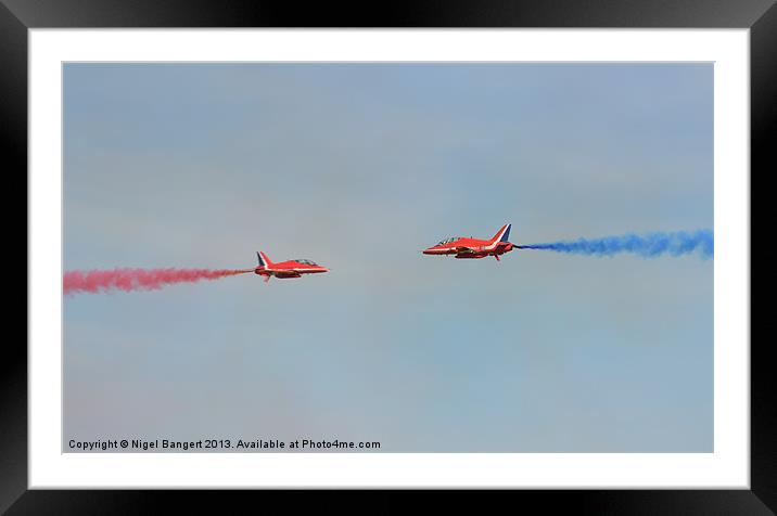The Red Arrows Framed Mounted Print by Nigel Bangert