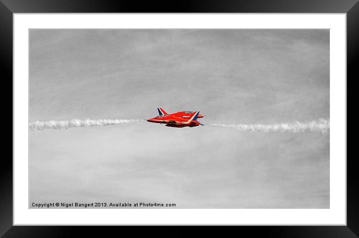 The Red Arrows Framed Mounted Print by Nigel Bangert