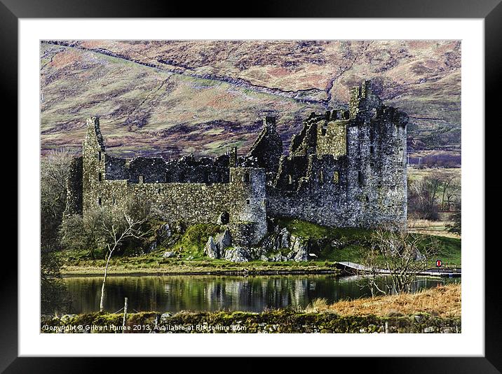 Kilchurn Castle: A Testament to Time Framed Mounted Print by Gilbert Hurree