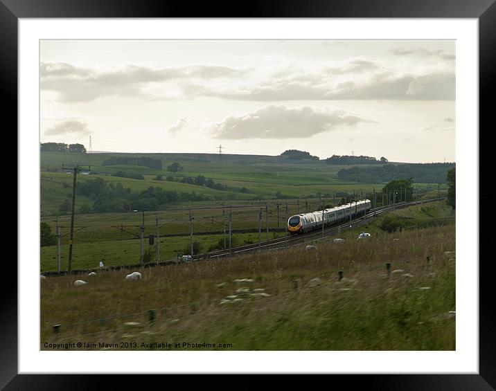 Train In Lake District Framed Mounted Print by Iain Mavin