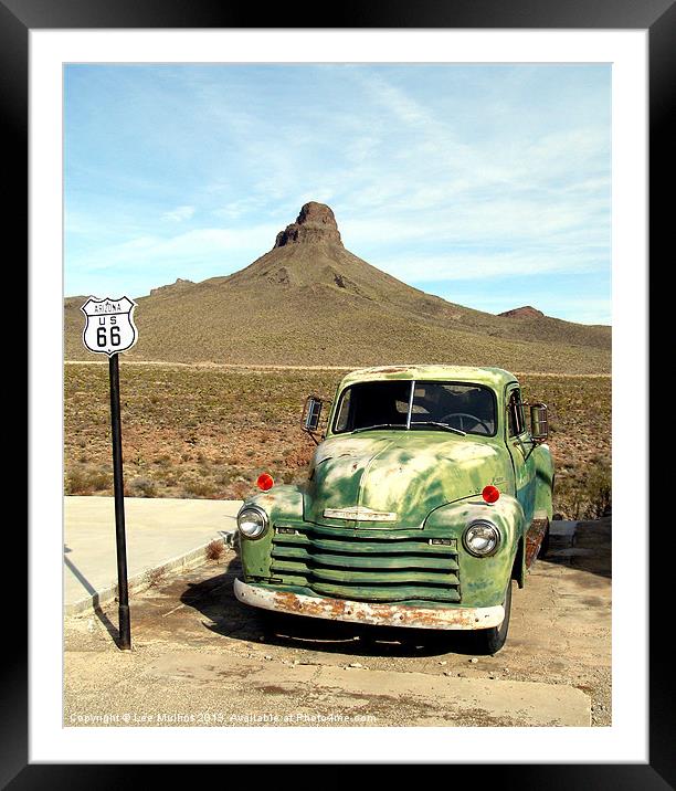 Truck stopped Framed Mounted Print by Lee Mullins