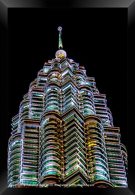 Petronas Tower Kuala Lumpur  Framed Print by Adrian Evans