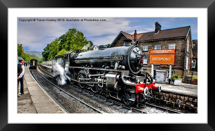 Steam Train IMPALA Framed Mounted Print by Trevor Kersley RIP
