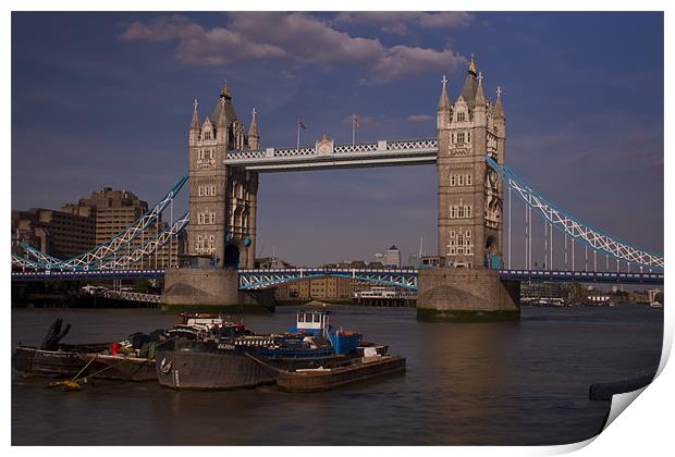 Tower Thames Bridge Print by David French