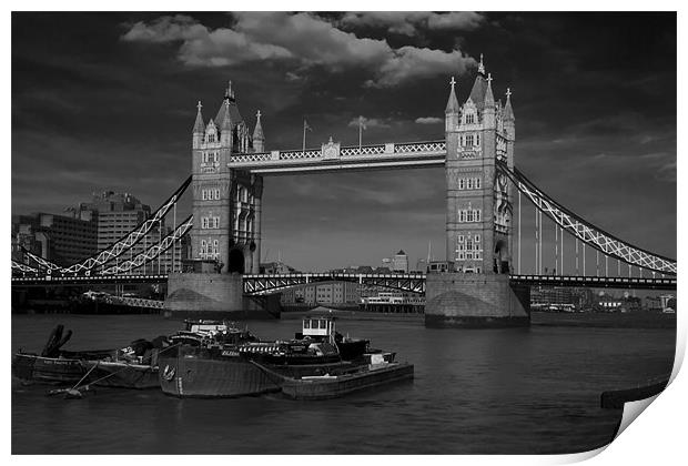 Tower Thames Bridge Print by David French