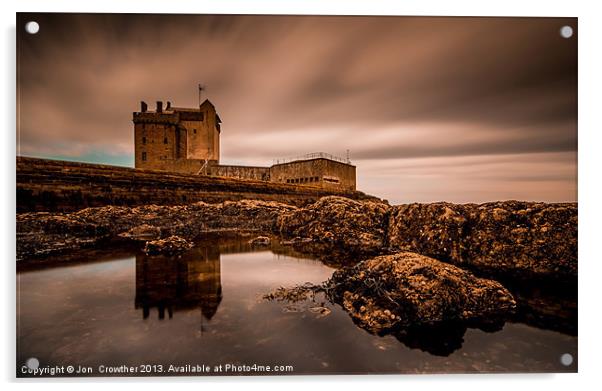 Castle In The Wind Acrylic by Jon  Crowther