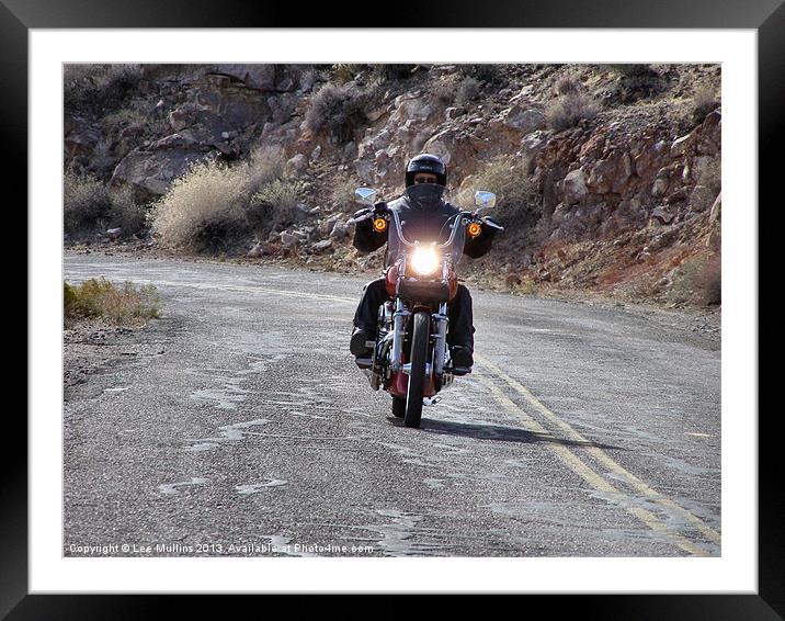 Cruising the Mother Road Framed Mounted Print by Lee Mullins