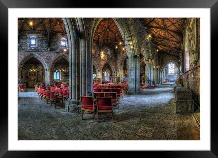 St Asaph Cathedral Framed Mounted Print by Ian Mitchell