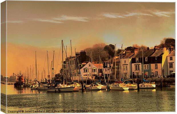 Weymouth Harbour Canvas Print by Jules Camfield
