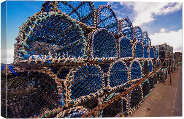 Lobster pots Canvas Print by Ben Monaghan