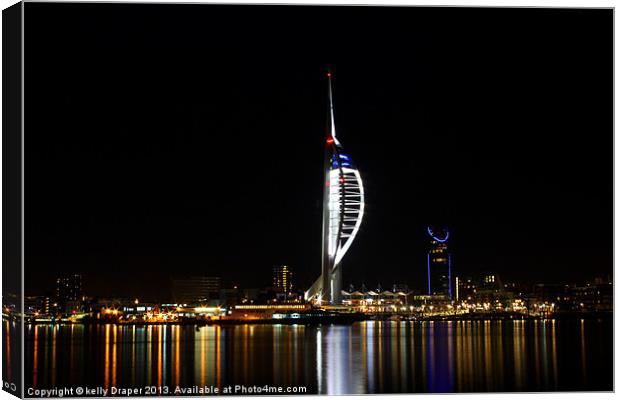 Spinnaker Tower Canvas Print by kelly Draper