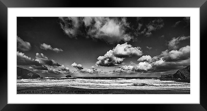 Approaching Storm Framed Mounted Print by Steve Cowe