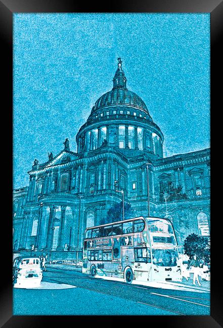 St Pauls Cathedral London Art Framed Print by David Pyatt