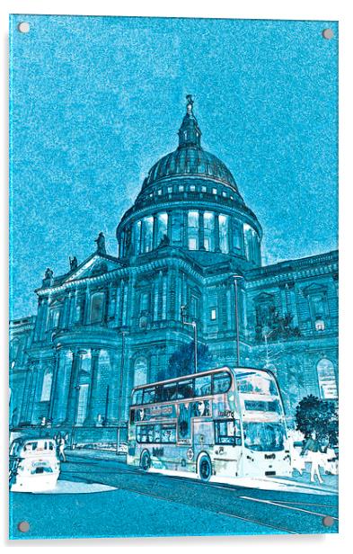 St Pauls Cathedral London Art Acrylic by David Pyatt