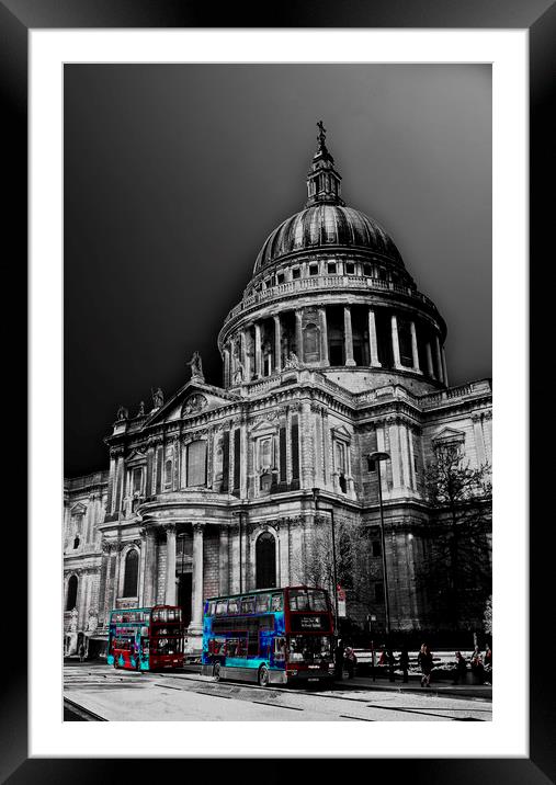 St Pauls Cathedral London Art Framed Mounted Print by David Pyatt