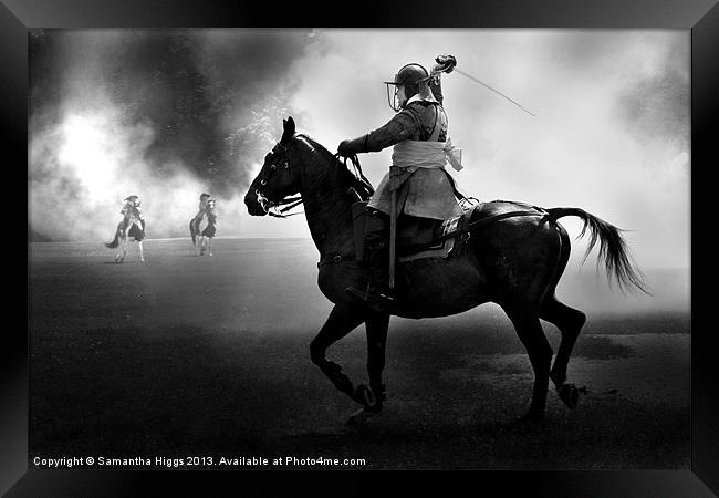 Cavalry Charge Framed Print by Samantha Higgs