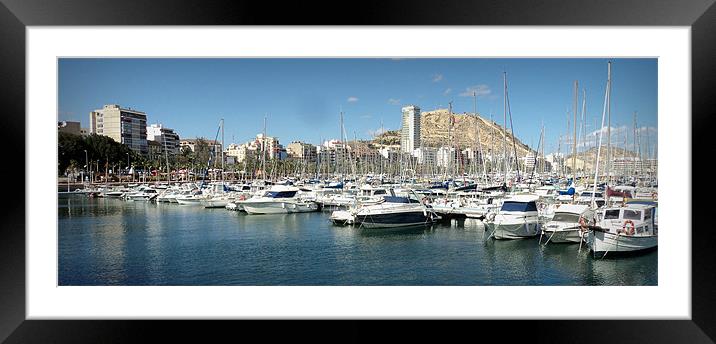 Alicante Marina Framed Mounted Print by Jon Fixter