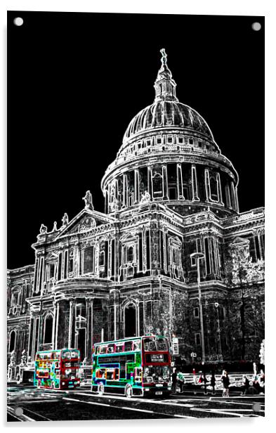 St Pauls Cathedral London Art Acrylic by David Pyatt