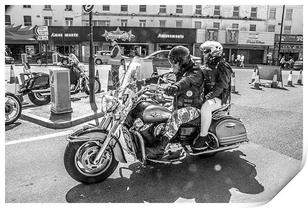 Bikers Print by Thanet Photos