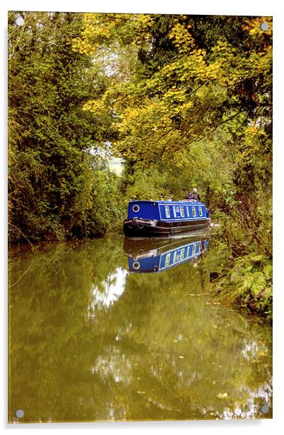 Oxford canal Acrylic by Thanet Photos