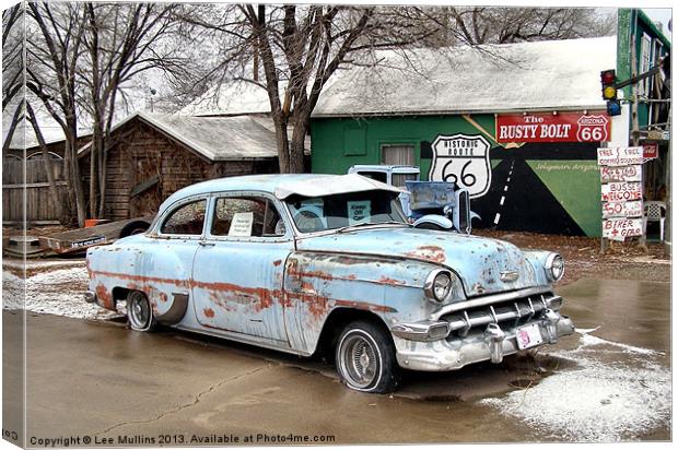 Old Chevy Canvas Print by Lee Mullins