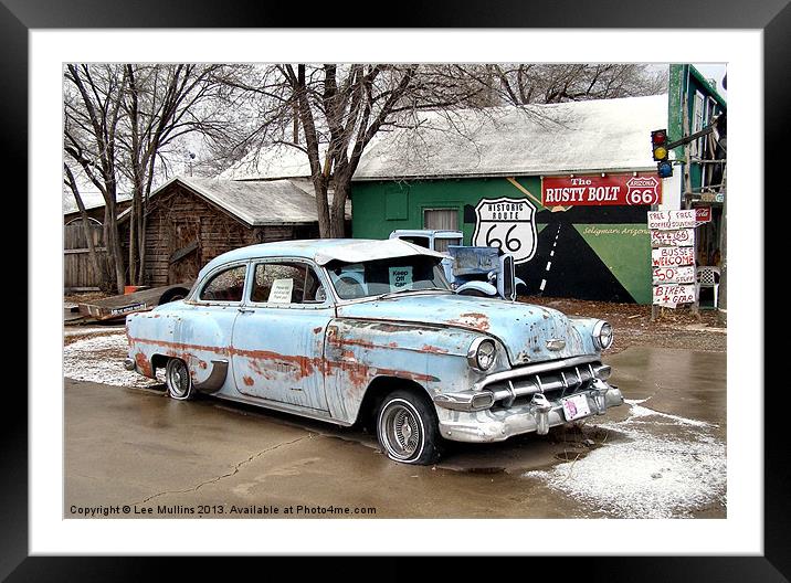 Old Chevy Framed Mounted Print by Lee Mullins