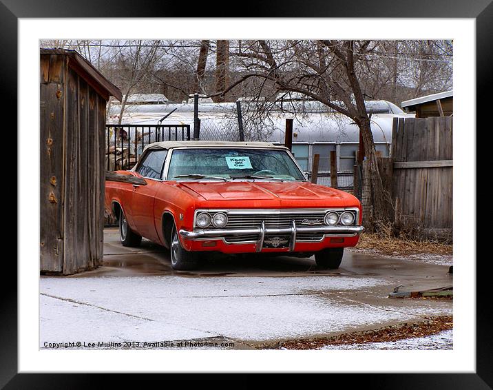Red Chevy! Framed Mounted Print by Lee Mullins