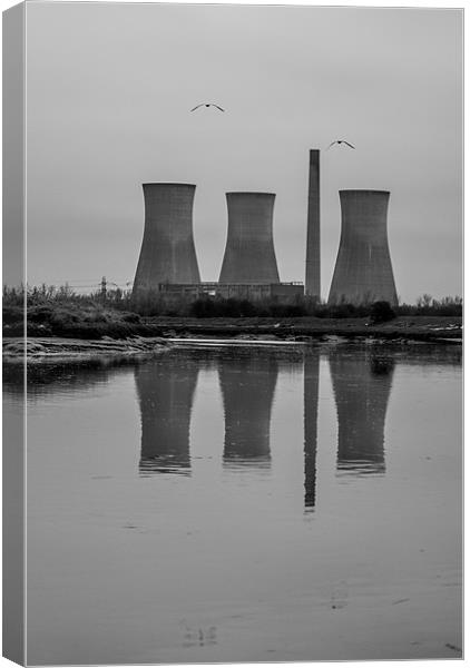 Cooling towers Canvas Print by Thanet Photos
