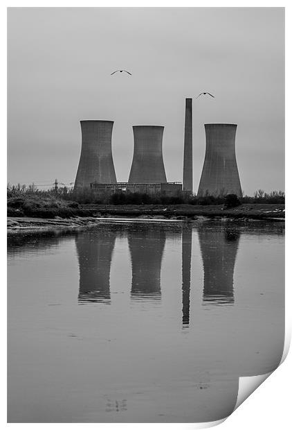Cooling towers Print by Thanet Photos