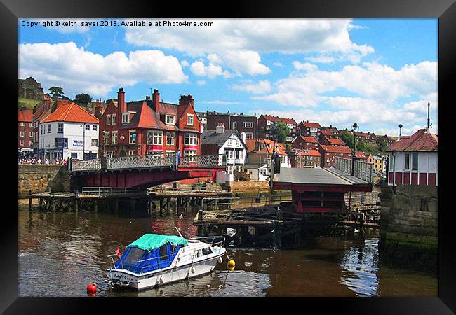 Open For Business At Whitby Framed Print by keith sayer