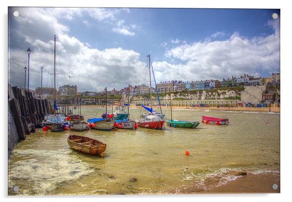 Broadstairs harbour Acrylic by Thanet Photos