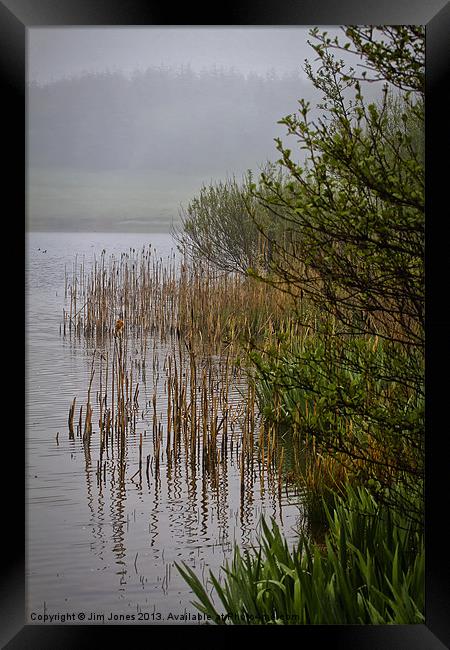 Mist on the Lake Framed Print by Jim Jones