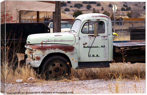 1950 Ford F-G Flatbed Canvas Print by Lee Mullins