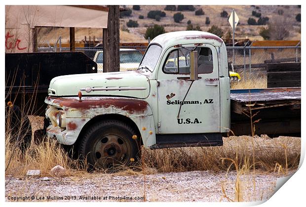 1950 Ford F-G Flatbed Print by Lee Mullins