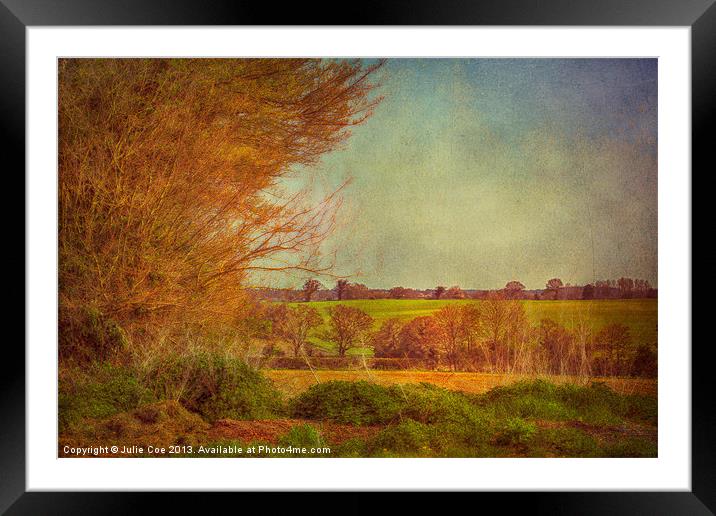 Norfolk Countryside Framed Mounted Print by Julie Coe