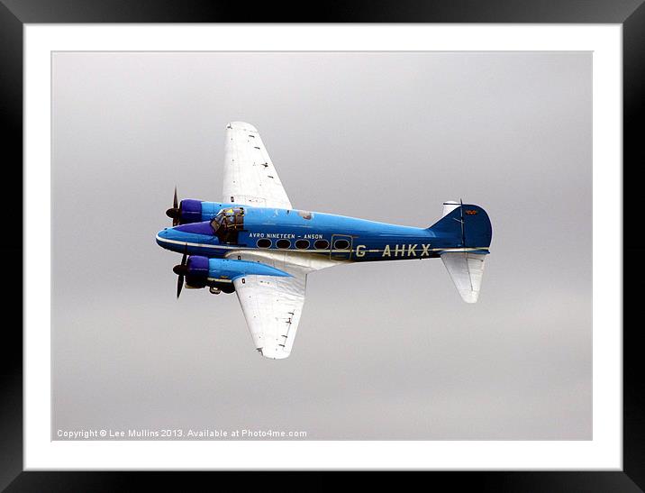 Avro 19 Series 2 Anson Framed Mounted Print by Lee Mullins